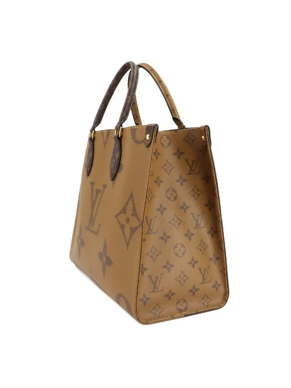 Louis Vuitton Giant Monogram On The Go MM 2-Way Tote Shoulder Bag